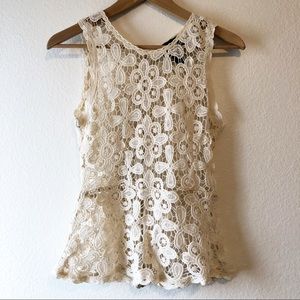 Cynthia Rowley | Lace Top sz XS